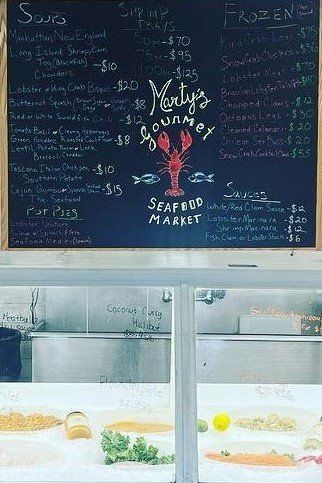 The daily board at Marty’s